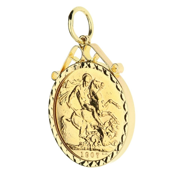 1907 Gold Full-Sovereign Pendant - 9.5g