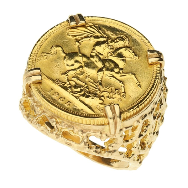 1965 Gold Full-Sovereign Ring - 15.7g