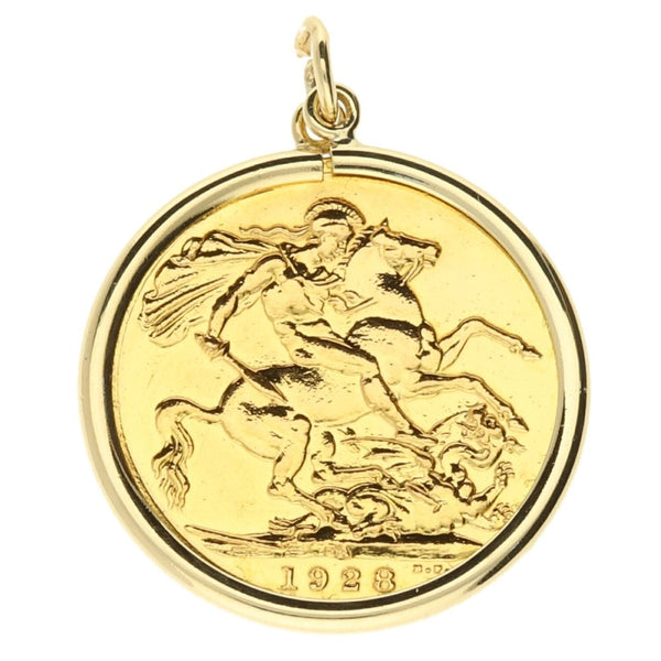 1928 Gold Full-Sovereign Pendant - 9.2g