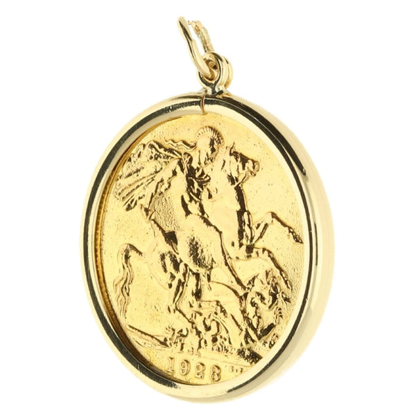 1928 Gold Full-Sovereign Pendant - 9.2g