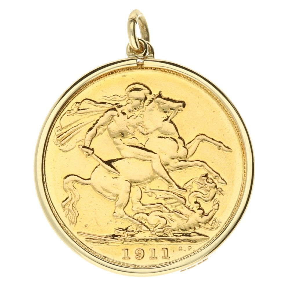 1911 Gold Full-Sovereign Pendant - 8.8g