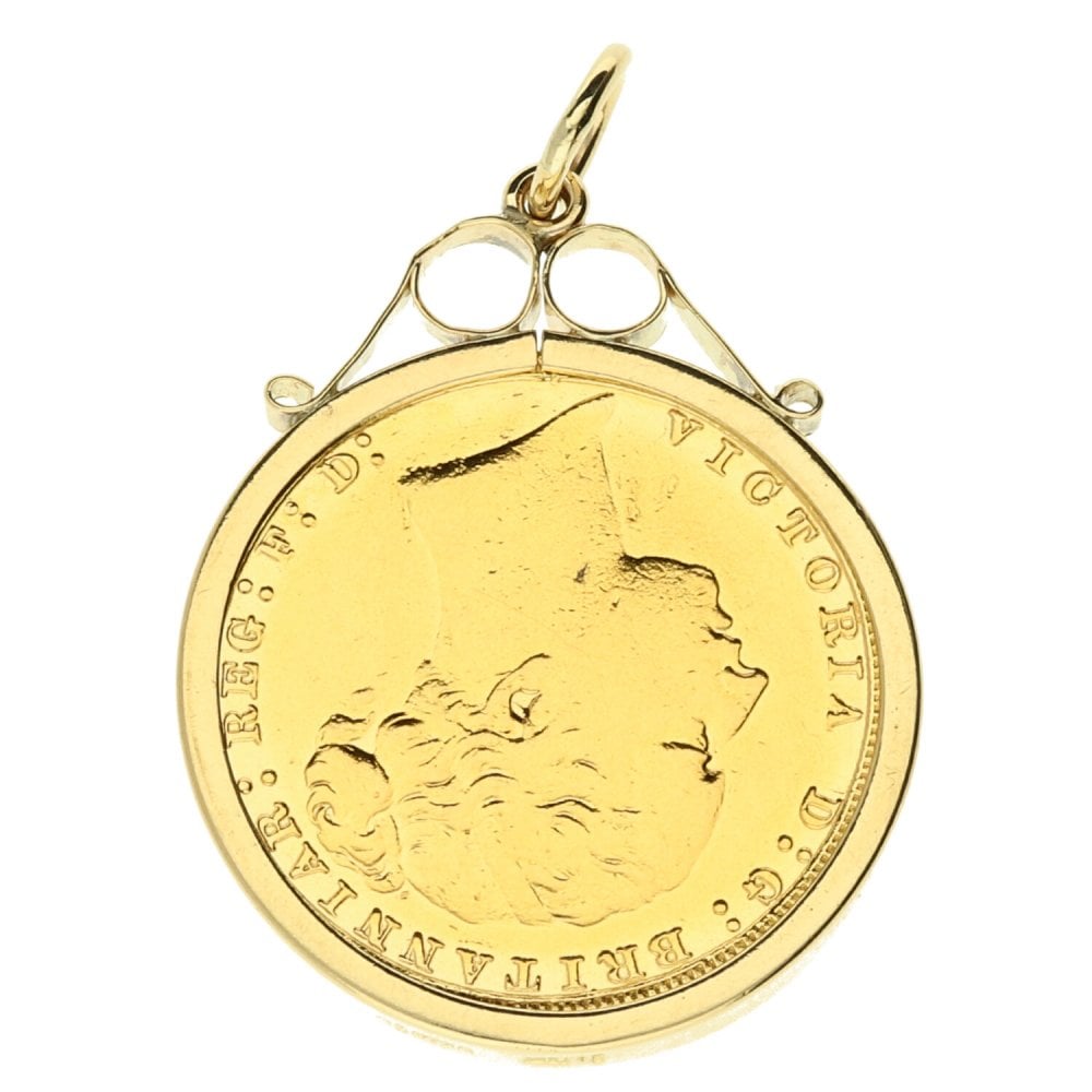 1884 Gold Full-Sovereign Pendant - 9.3g
