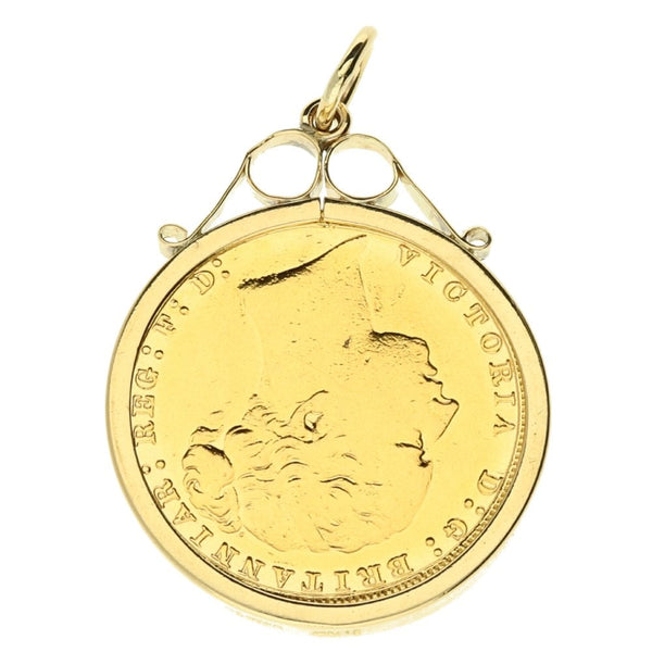 1884 Gold Full-Sovereign Pendant - 9.3g