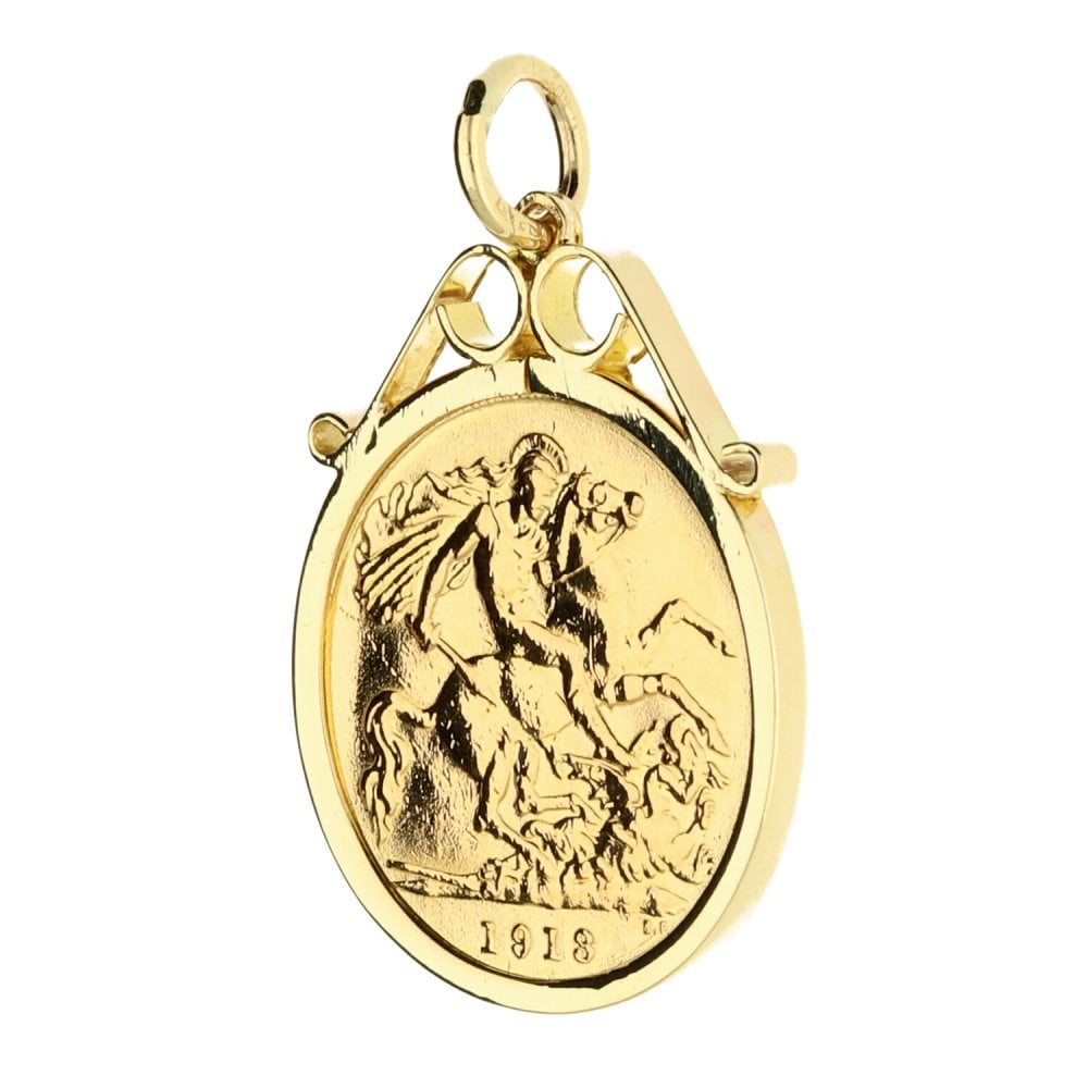 1913 Half-Sovereign Coin Pendant