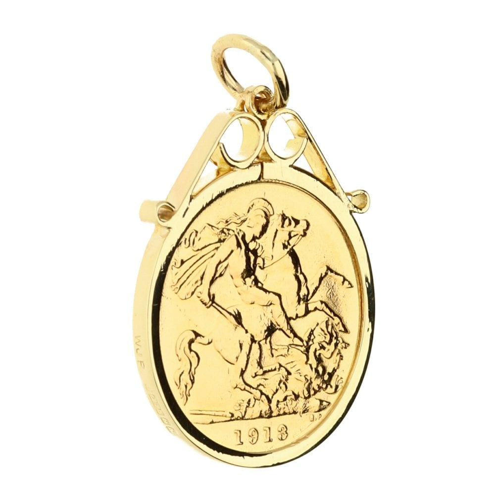 1913 Half-Sovereign Coin Pendant