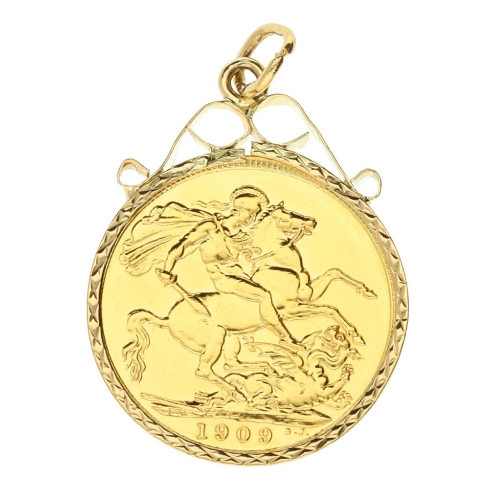 1909 Gold Full-Sovereign Pendant - 9.0g