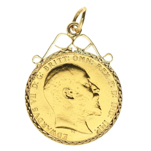 1909 Gold Full-Sovereign Pendant - 9.0g