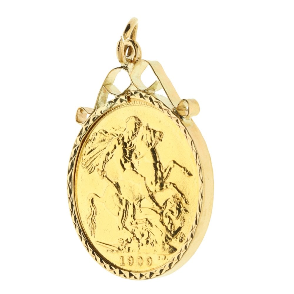 1909 Gold Full-Sovereign Pendant - 9.0g
