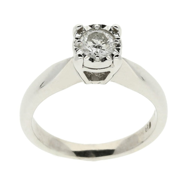 18ct White Gold 0.34ct Diamond Engagement Ring