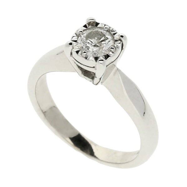18ct White Gold 0.34ct Diamond Engagement Ring