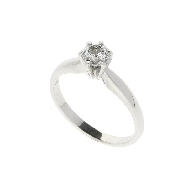 18ct White Gold 0.51ct Diamond Engagement Ring