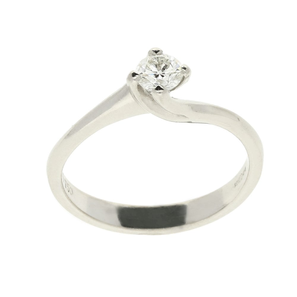 18ct White Gold 0.33ct Diamond Engagement Ring