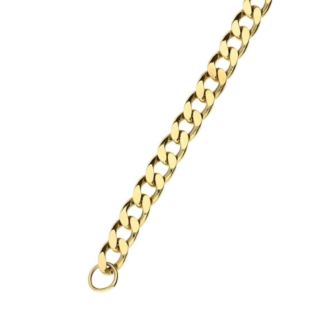9ct Yellow Gold Gents 21-Inch Curb Chain - 32.4g