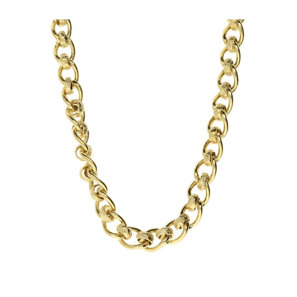 9ct Yellow Gold Rollerball 24-Inch Chain - 60.2g