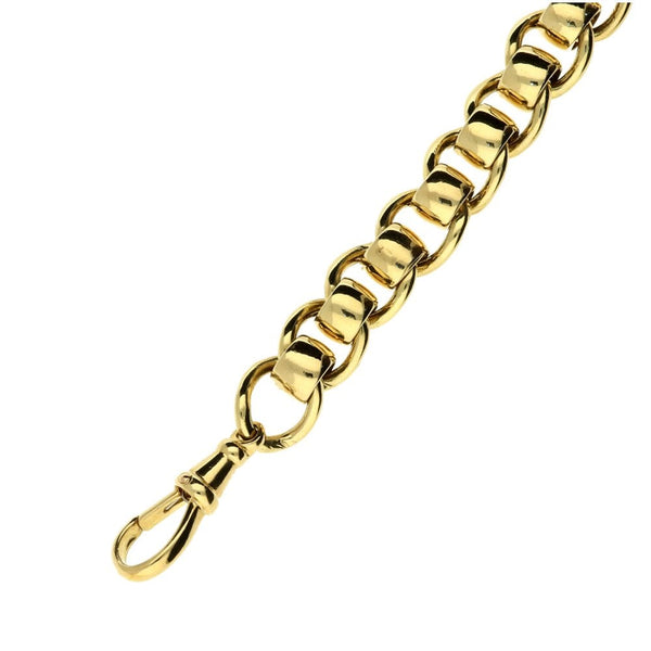 9ct Yellow Gold Rollerball 7.5-Inch Bracelet - 31.8g