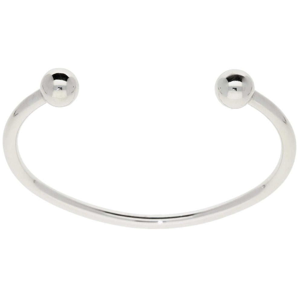 9ct White Gold Torque Bangle - 23.8g