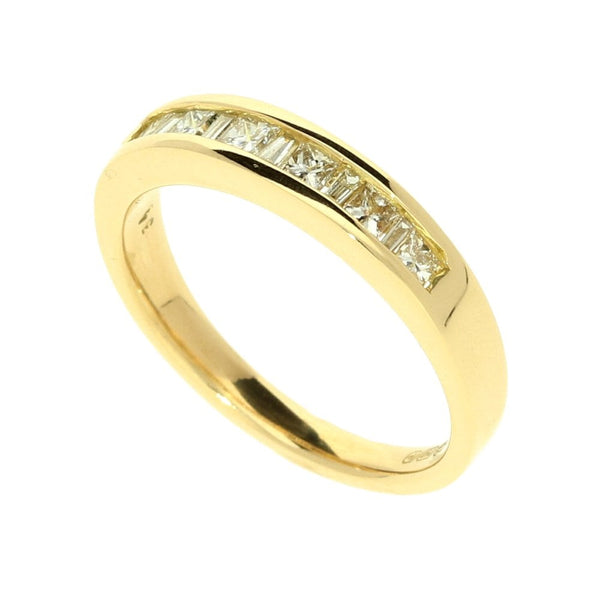 18ct Yellow Gold 0.34ct Diamond Half Eternity Ring
