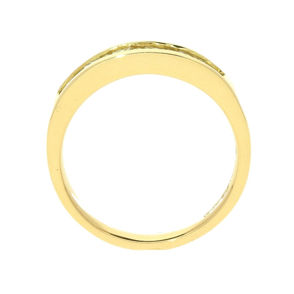 18ct Yellow Gold 0.34ct Diamond Half Eternity Ring