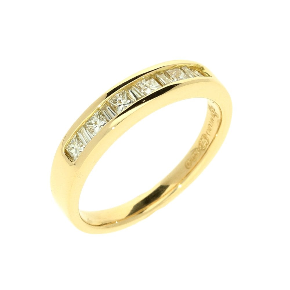 18ct Yellow Gold 0.34ct Diamond Half Eternity Ring