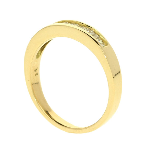 18ct Yellow Gold 0.34ct Diamond Half Eternity Ring