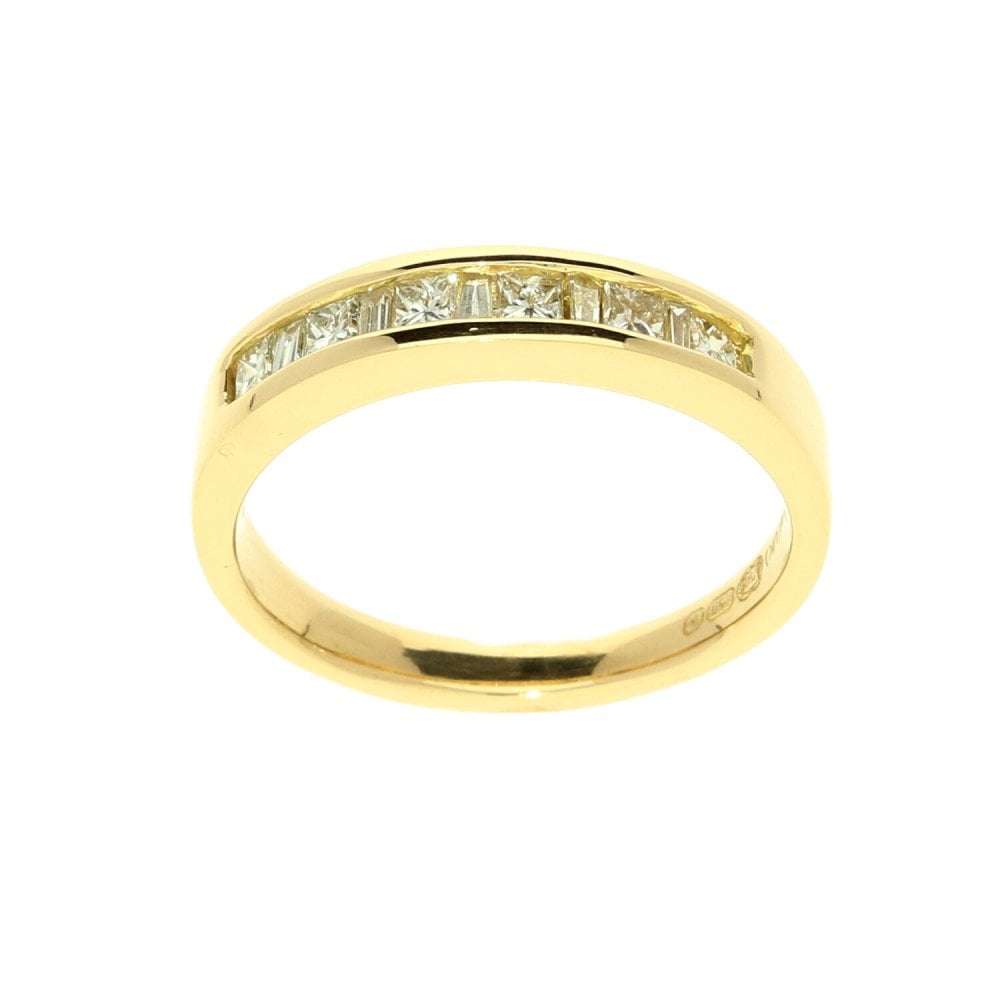 18ct Yellow Gold 0.34ct Diamond Half Eternity Ring