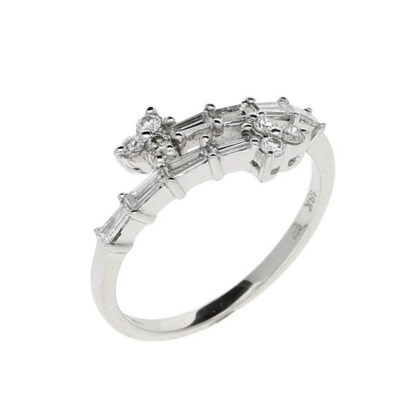18ct White Gold Fancy 0.44ct Diamond Ring