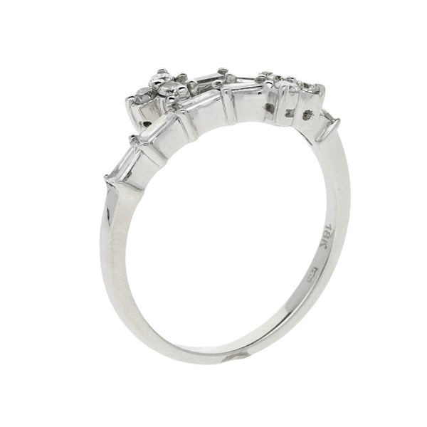 18ct White Gold Fancy 0.44ct Diamond Ring