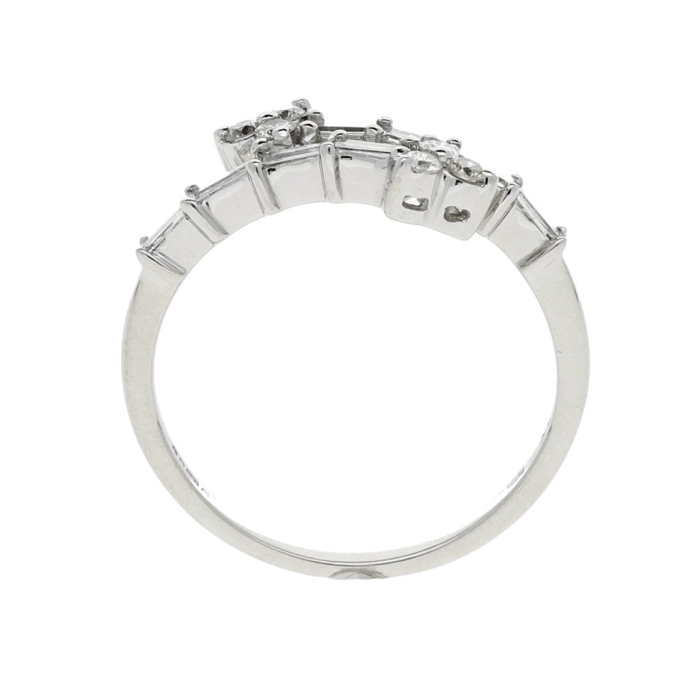 18ct White Gold Fancy 0.44ct Diamond Ring