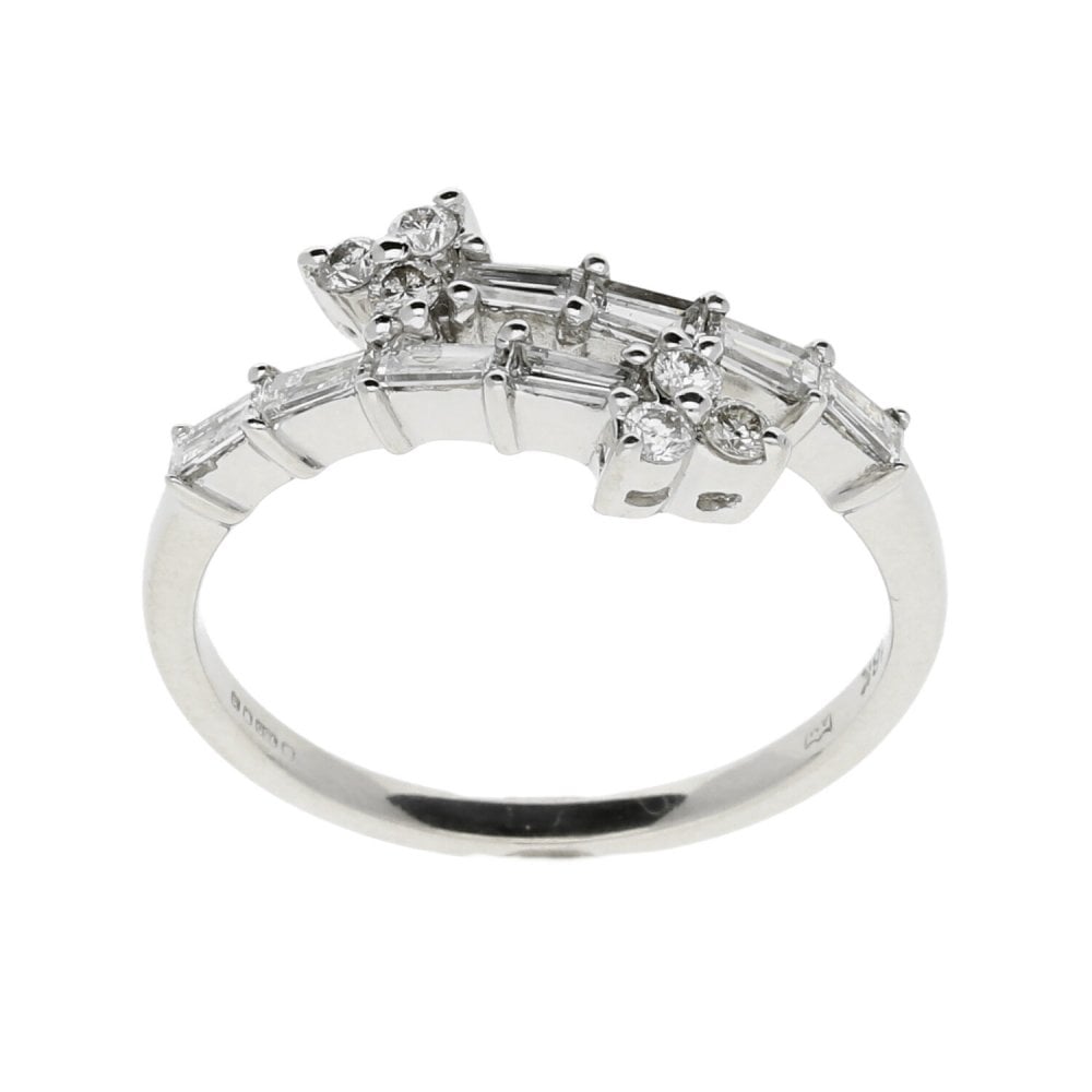 18ct White Gold Fancy 0.44ct Diamond Ring