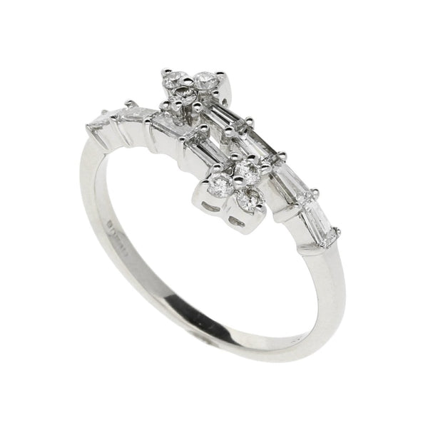 18ct White Gold Fancy 0.44ct Diamond Ring