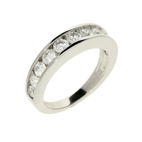 18ct White Gold 1.88ct Diamond Half Eternity Ring