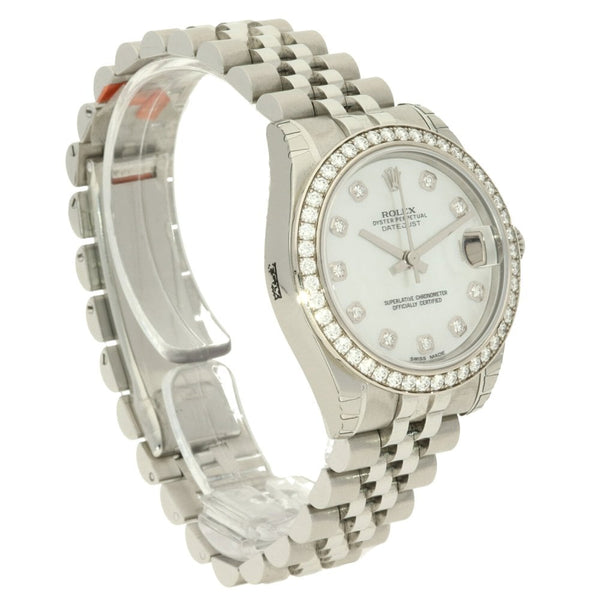 Datejust 178384 - 31mm - Diamond Bezel - 2018 Unworn