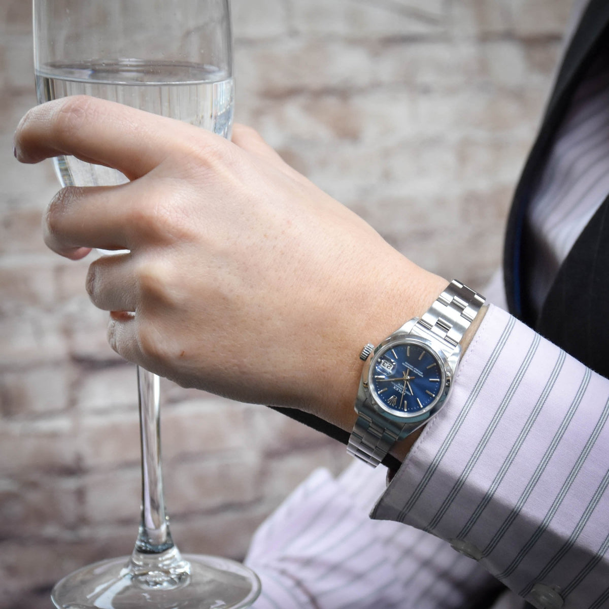 Oyster Perpetual Date 69160 - Blue Dial - 1999