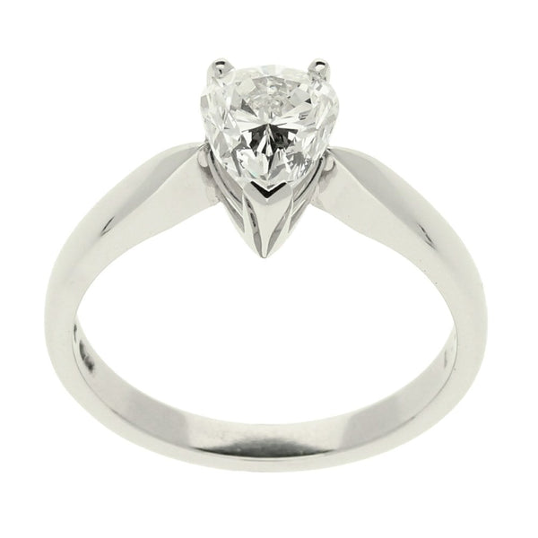 Platinum Pear Cut Diamond Ring - 1.32ct