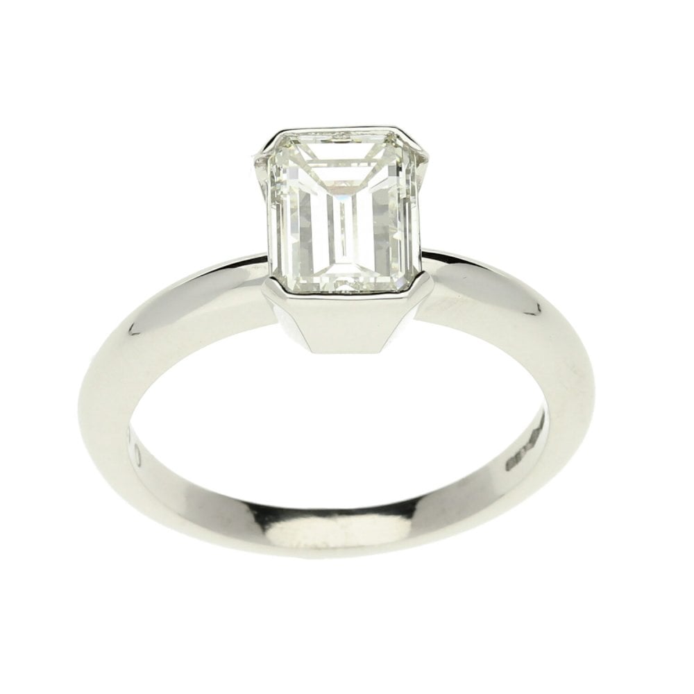 Platinum Certified Diamond Engagement Ring - 2.00ct