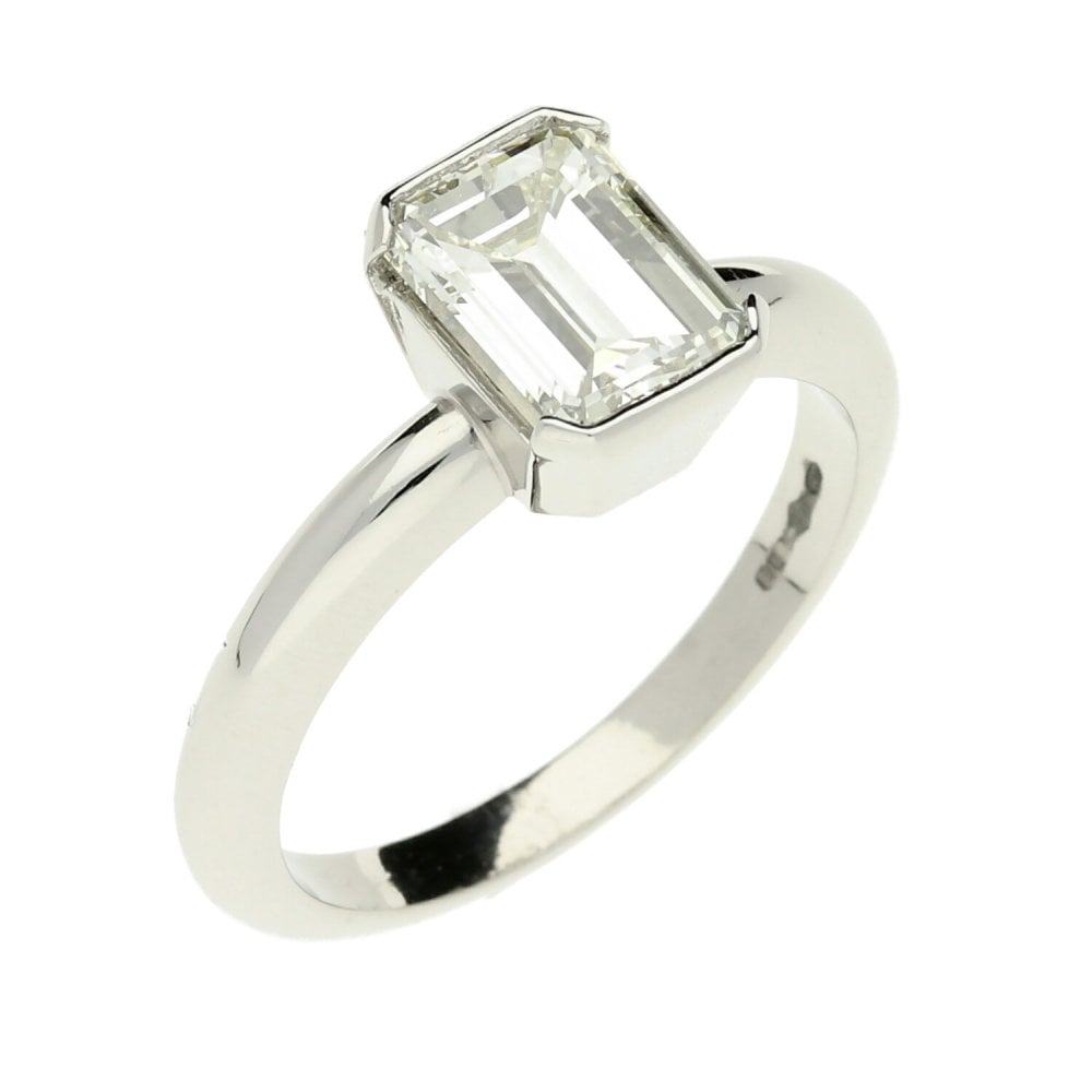 Platinum Certified Diamond Engagement Ring - 2.00ct