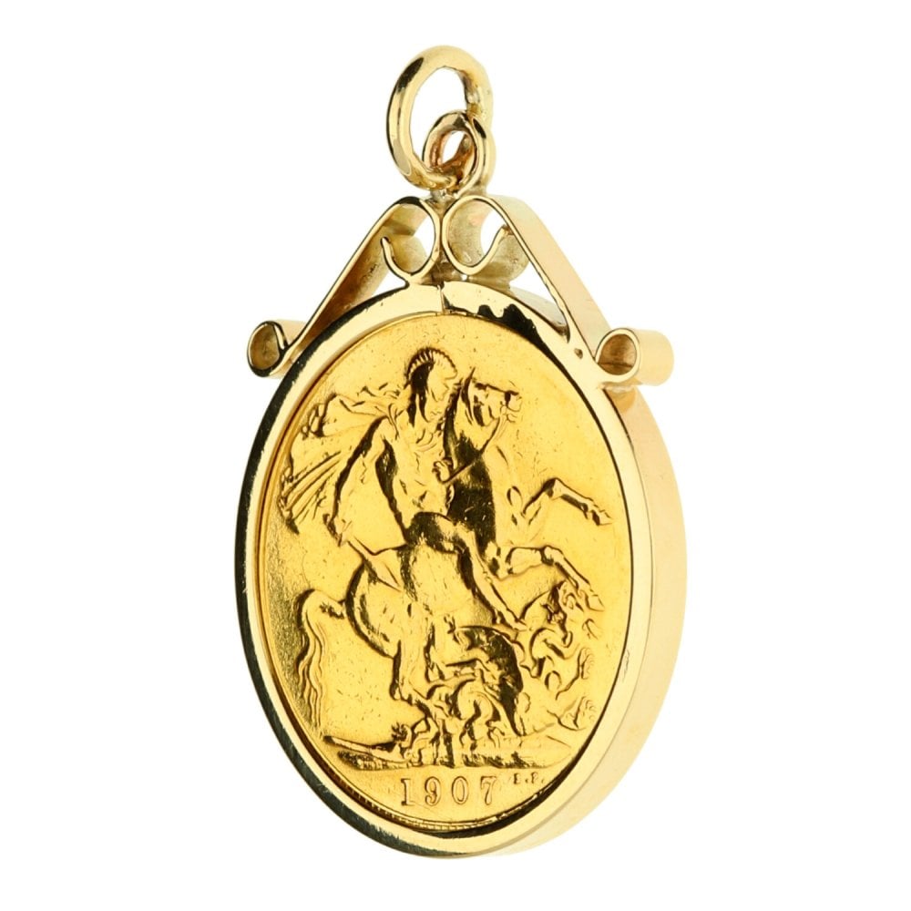 1907 Gold Full-Sovereign Pendant - 9.6g