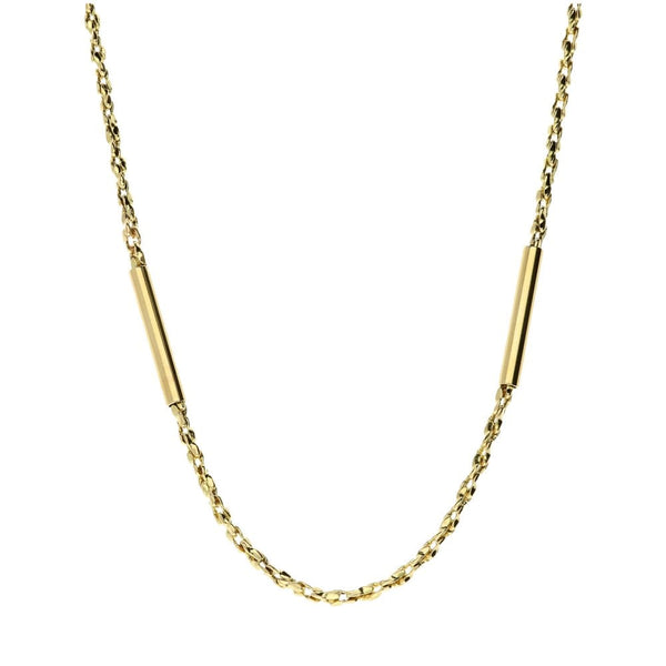 9ct Yellow Gold 31.5-Inch 'Fancy Bar' Chain - 20.1g