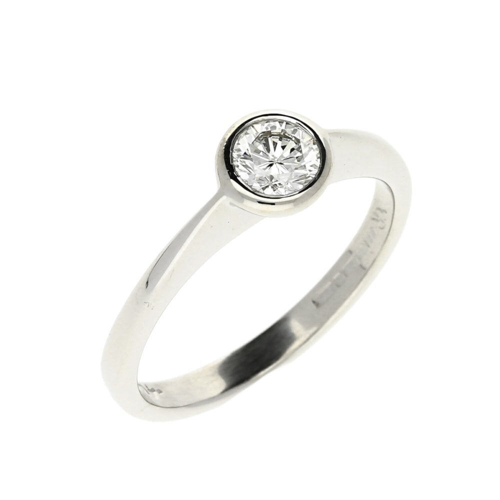 18ct White Gold Diamond Engagement Ring - 0.40ct