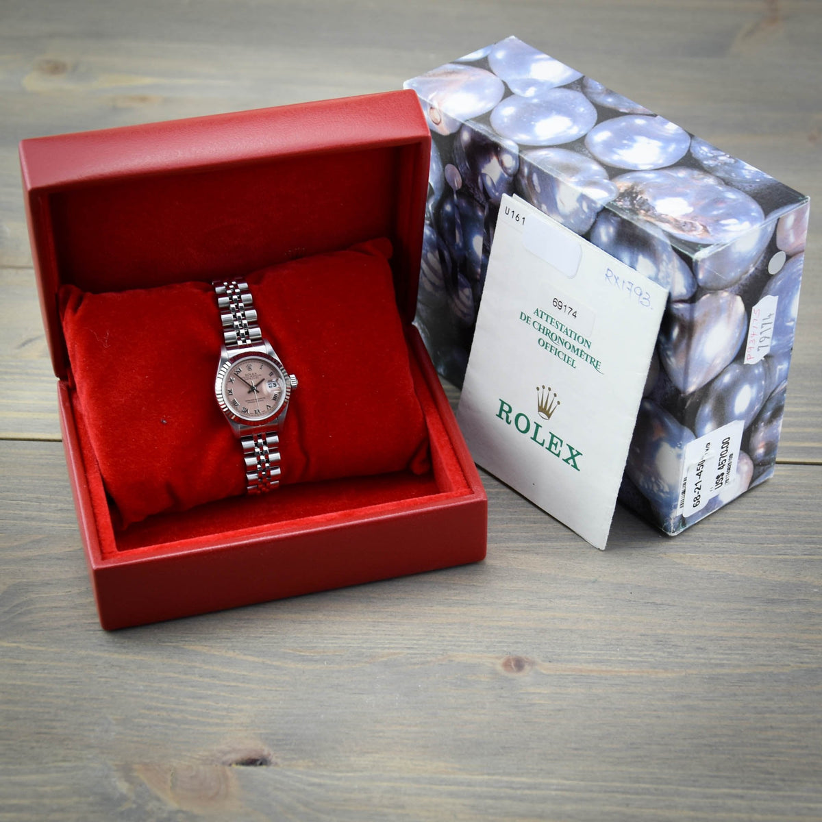 Datejust 69174 - Pink Roman Dial - 1997