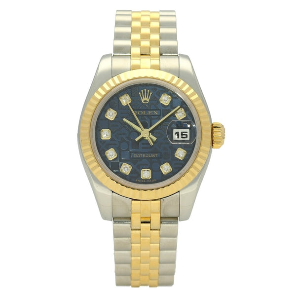 Datejust 179173 Ladies Watch - Blue Jubilee Diamond Dial - 2007