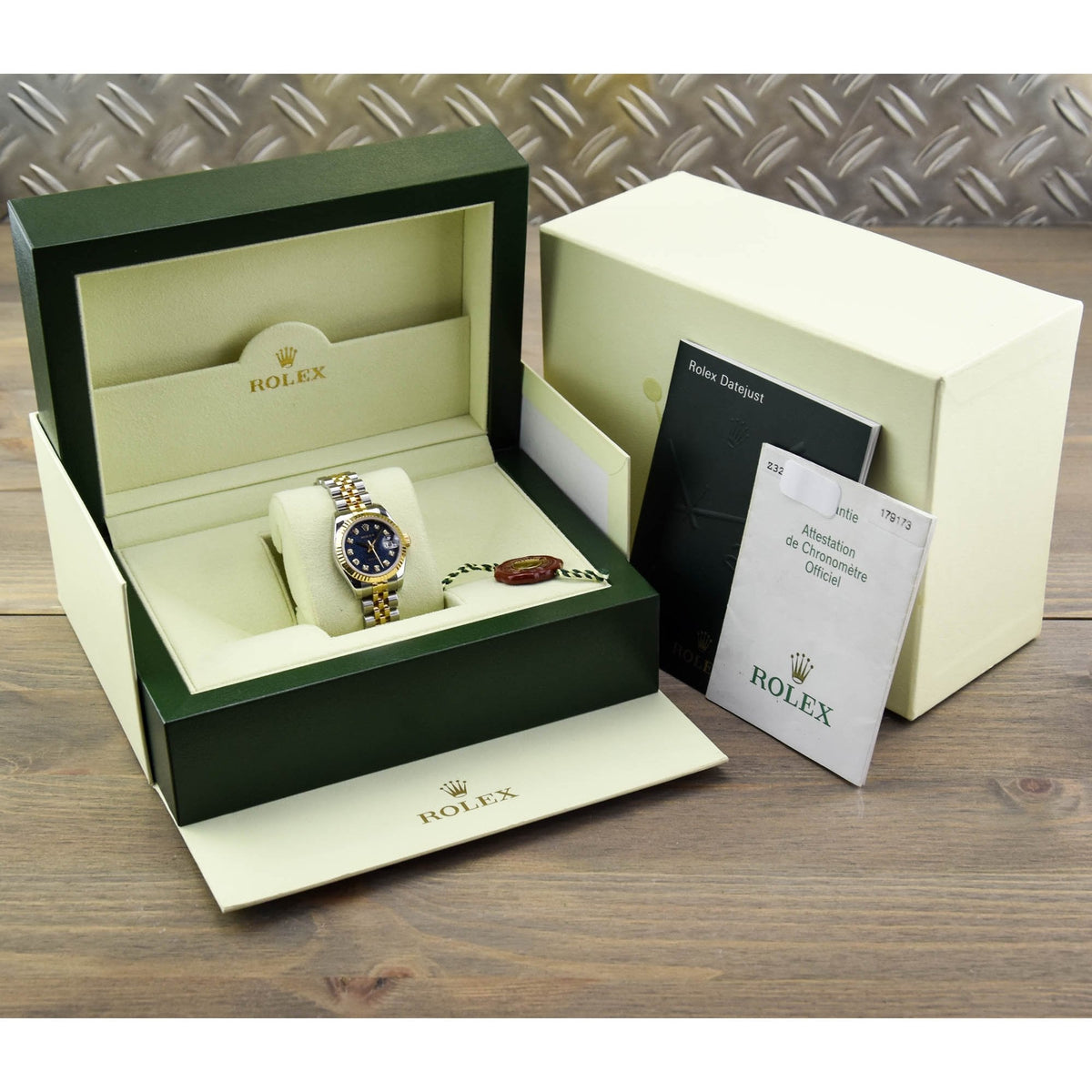 Datejust 179173 Ladies Watch - Blue Jubilee Diamond Dial - 2007