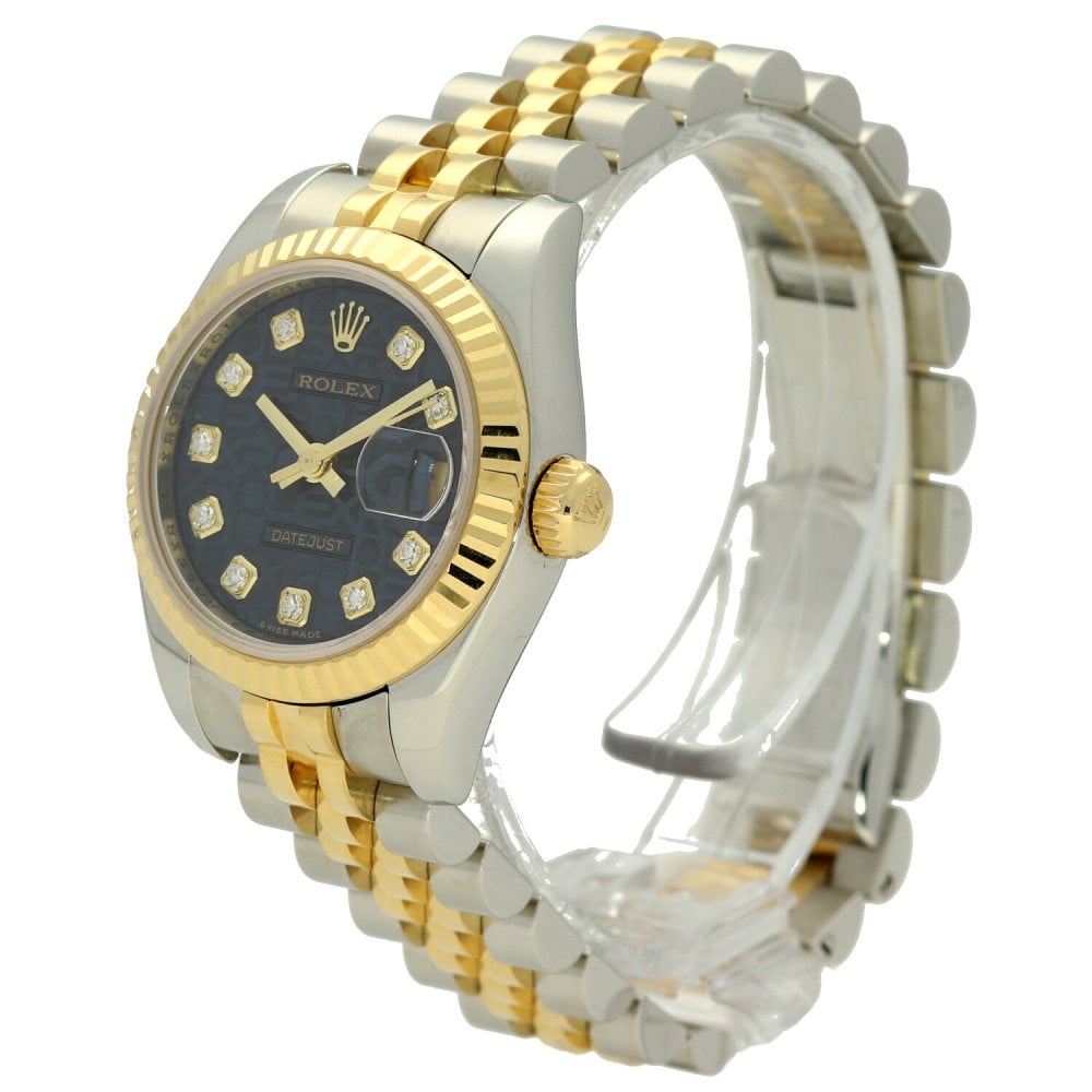 Datejust 179173 Ladies Watch - Blue Jubilee Diamond Dial - 2007