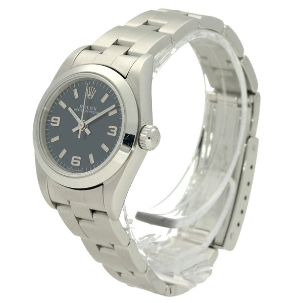 Oyster Perpetual 76080 - Ladies Watch - Blue Dial - 2000