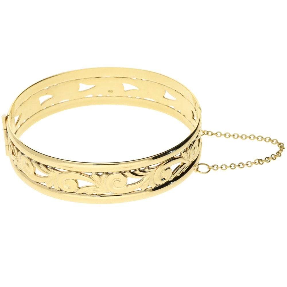 9ct Yellow Gold Bangle - 29.10g