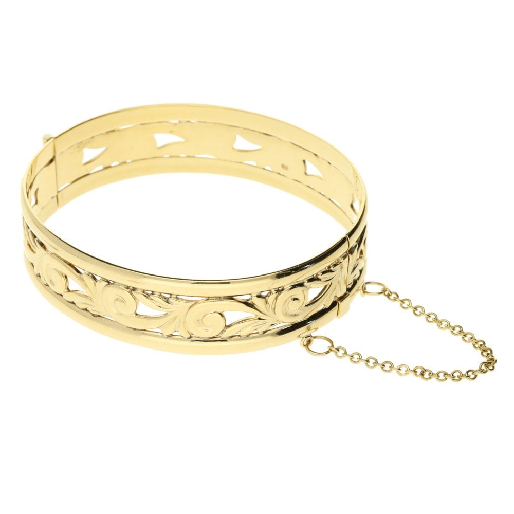 9ct Yellow Gold Bangle - 29.10g