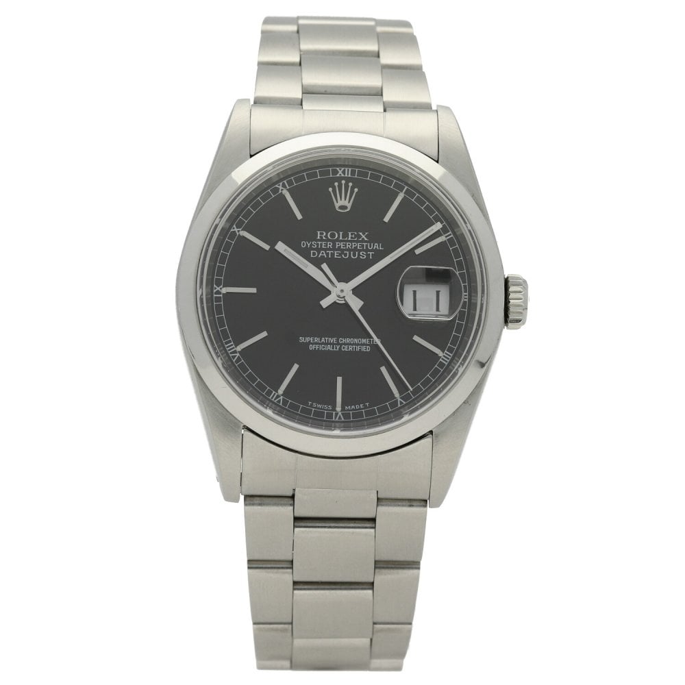 Datejust 16200 - Gents Watch - Black Dial - 1987