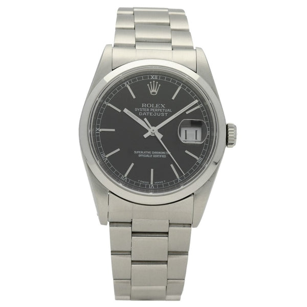 Datejust 16200 - Gents Watch - Black Dial - 1987