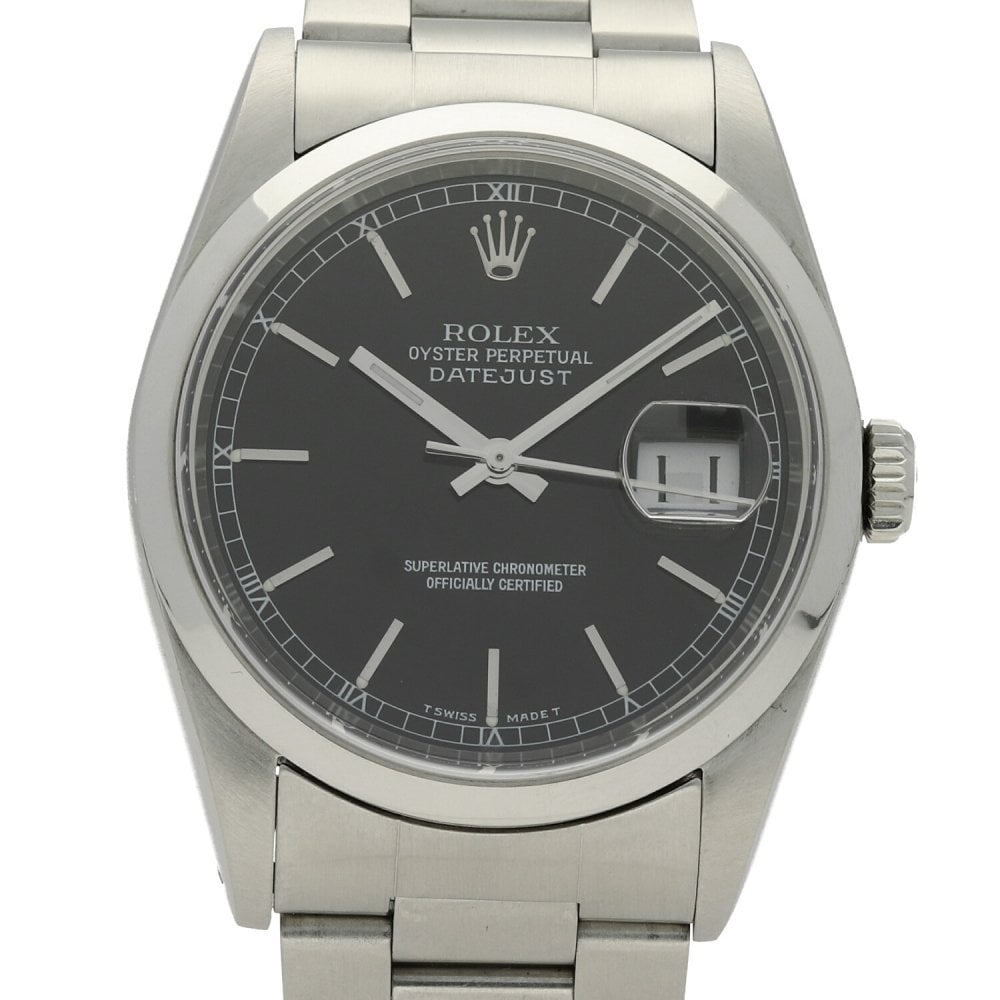 Datejust 16200 - Gents Watch - Black Dial - 1987
