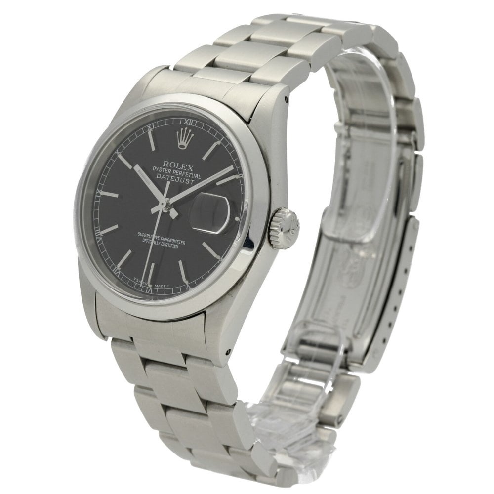 Datejust 16200 - Gents Watch - Black Dial - 1987